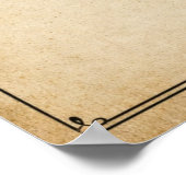 Old School Barber Heritage Typography Poster (Ecke)