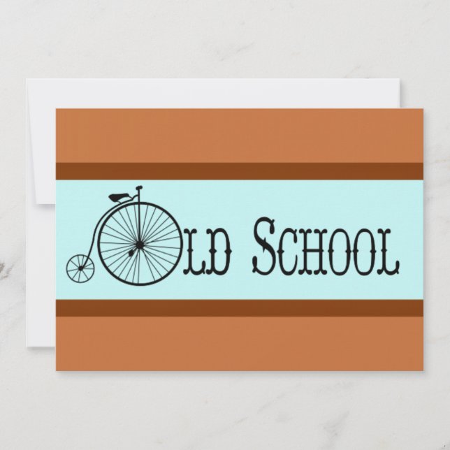 Old School Bicycle Penny Farthing (Vorderseite)