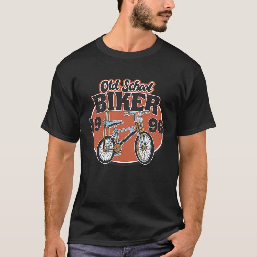 Old School Biker 1996 27. Geburtstag T-Shirt (Vorderseite)