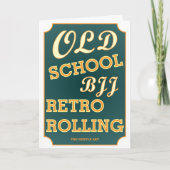 Old School BJJ Retro Rolling Birthday Karte (Vorderseite)