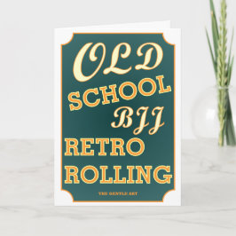 Old School BJJ Retro Rolling Birthday Karte