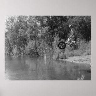 Old School BMX-Druck, ein Tag am See Poster