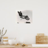 Old School BMX Druck Poster (Küche)