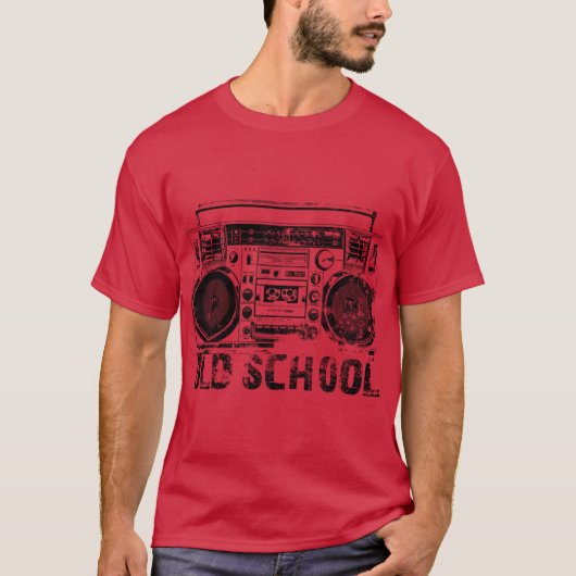 Old School Boombo Art Retro T-Shirt (Vorderseite)