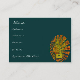 Old School BoomBox Shock-Musical Notizen Wirbel Visitenkarte