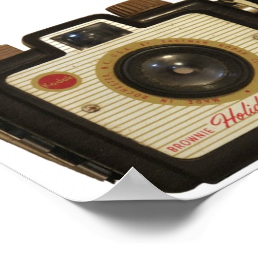 Old School Brownie Kamera Poster (Ecke)