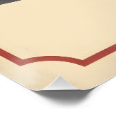 Old-School Burger Poster – Retro Food Wall Art (Ecke)