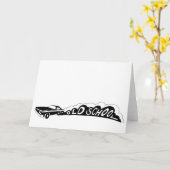 Old School Camaro - Grußkarten - Blank Inside Karte (Gelbe Blume)