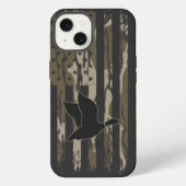 Old School Camouflage Duck Junting American USA Fl iPhone Hülle (Rückseite)