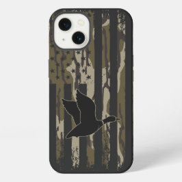 Old School Camouflage Duck Junting American USA Fl iPhone 13 Hülle