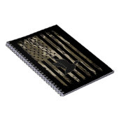 Old School Camouflage Duck Junting American USA Fl Notizblock (Rechte Seite)