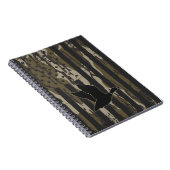 Old School Camouflage Duck Junting American USA Fl Notizblock (Rechte Seite)