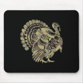 Old School Camouflage Türkei Jagd Thankgiving Gesc Mousepad (Vorne)