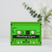 Old School,Cassette_ Postkarte (Stehend Vorderseite)