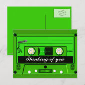 Old School,Cassette_ Postkarte (Vorne/Hinten)