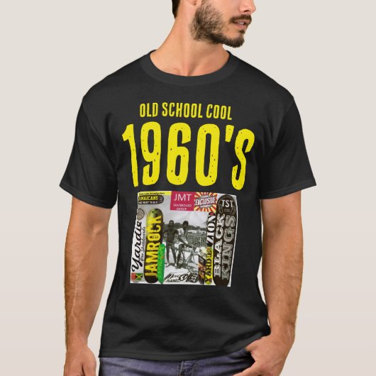 OLD SCHOOL COOL 1960 Basic Dunkles T-Shirt (Vorderseite)