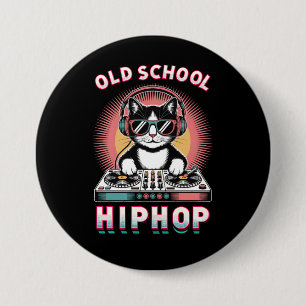 Old School Cool Cat DJ Button