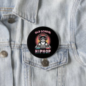 Old School Cool Cat DJ Button (Beispiel)