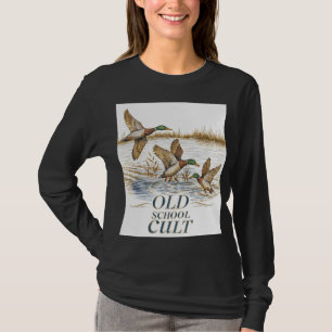 Old School Cult – Vintage Mallard-Enten im Flug T-Shirt