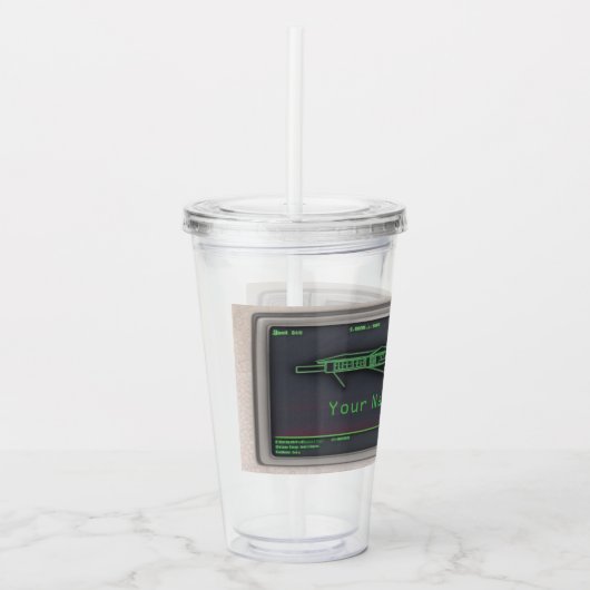 Old School - Custom Acrylic Tumbler Acryltrinkbecher (Vorderseite)