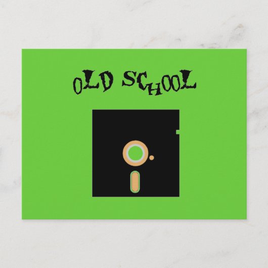 Old School Diskette Postkarte (Vorderseite)