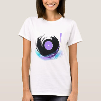 Old School DJ - Retro Turntable Spinning Vinyl T- T-Shirt
