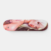 Old School Dragon Girl XIII Deck Skateboard (Horizontal)