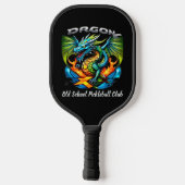 Old School Dragon X Team Pickleball club paddle (Rückseite)