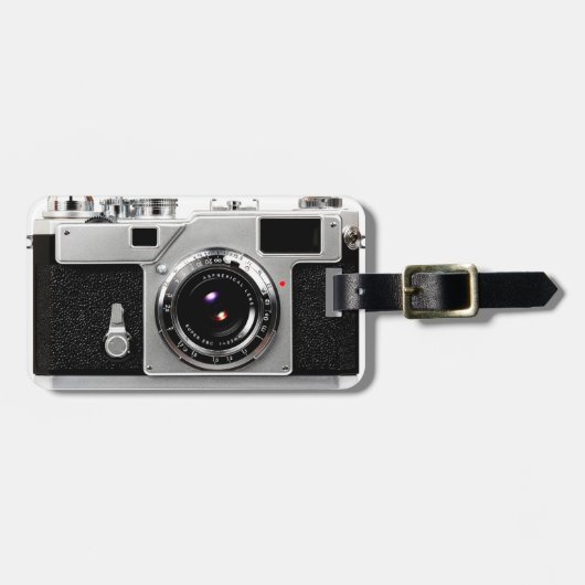 Old School Film Camera Gepäckanhänger (Vorderseite horizontal)