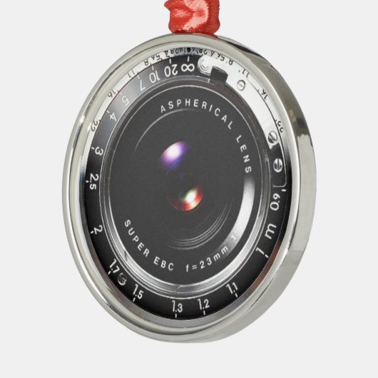 Old School Film Camera Ornament Aus Metall (Links)