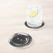 Old School Film Camera Sandstein Untersetzer (Seite)