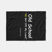 Old School Fleecedecke (Vorderseite (Horizontal))