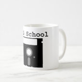"Old SChool Floppy" Tasse/Mug Kaffeetasse (VorderseiteRechts)