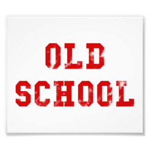 Old School Foto Druck Oldskool Geschenke