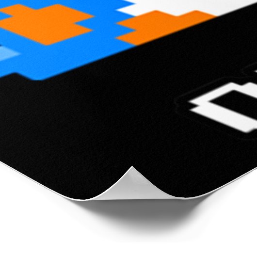 Old School Fun - Blubble Bobble - Bub and Bob - A Poster (Ecke)