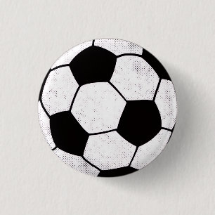 Old School Fußballplatz-Ästhetik-Grafikstil Button