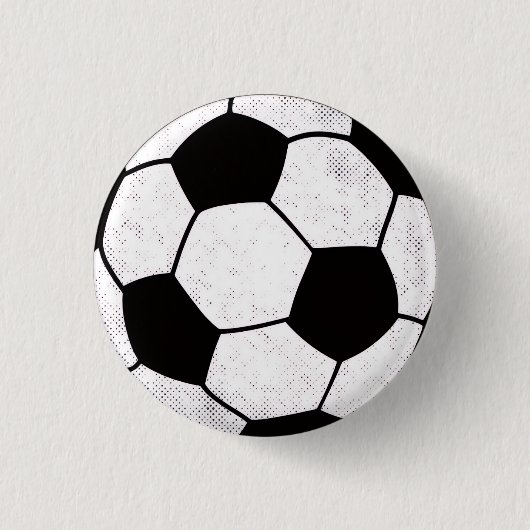 Old School Fußballplatz-Ästhetik-Grafikstil Button (Vorderseite)