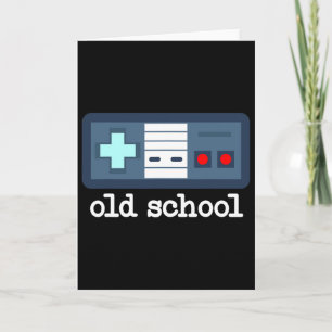 Old School Gamer 80's Men's Vintag Retro Video Ga Karte