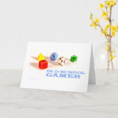 Old School Gamer ・ Blank Card Karte (Gelbe Blume)