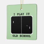 Old School Gamer Keramikornament (Links)