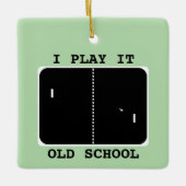 Old School Gamer Keramikornament (Vorderseite)