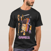 Old School Gamer Retro Handheld Console Robot T-Shirt (Vorderseite)