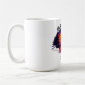 Old School Gamer Retro-Strand-Kunst Kaffeetasse (Links)