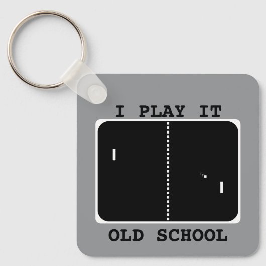 Old School Gamer Schlüsselanhänger (Vorderseite)