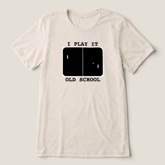 Old School Gamer Tri-Blend Shirt (Design Vorderseite)