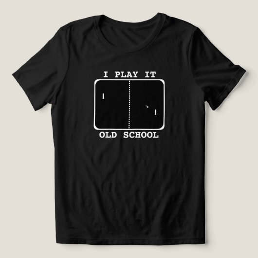 Old School Gamer Tri-Blend Shirt (Design Vorderseite)
