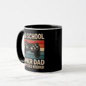 Old School Gamer Vater Retro Controller Tasse (Vorderseite Links)
