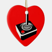 Old School Gaming Liebe Keramik Ornament (Rechts)