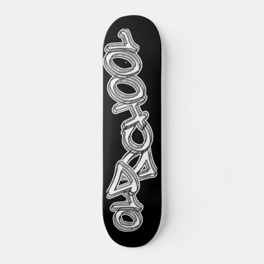 Old School Graffiti Skateboard (Vorderseite)
