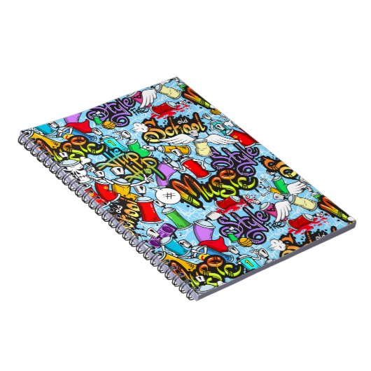 Old School Graffitti Notizblock (Rechte Seite)